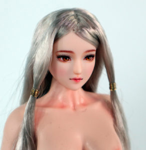 Dollfuns Obitsu OB27 Silver Hair Customized Head Sculpt HD30 - Image 4