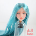 Dollfuns Obitsu OB27 Blue Hair Beauty Customized Head Sculpt N012 - Image 2